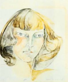 Zelda Fitzgerald Self-Portrait 1940's Going Gentle Into That Good Night