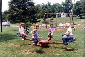 Mama having fun with her grandkids